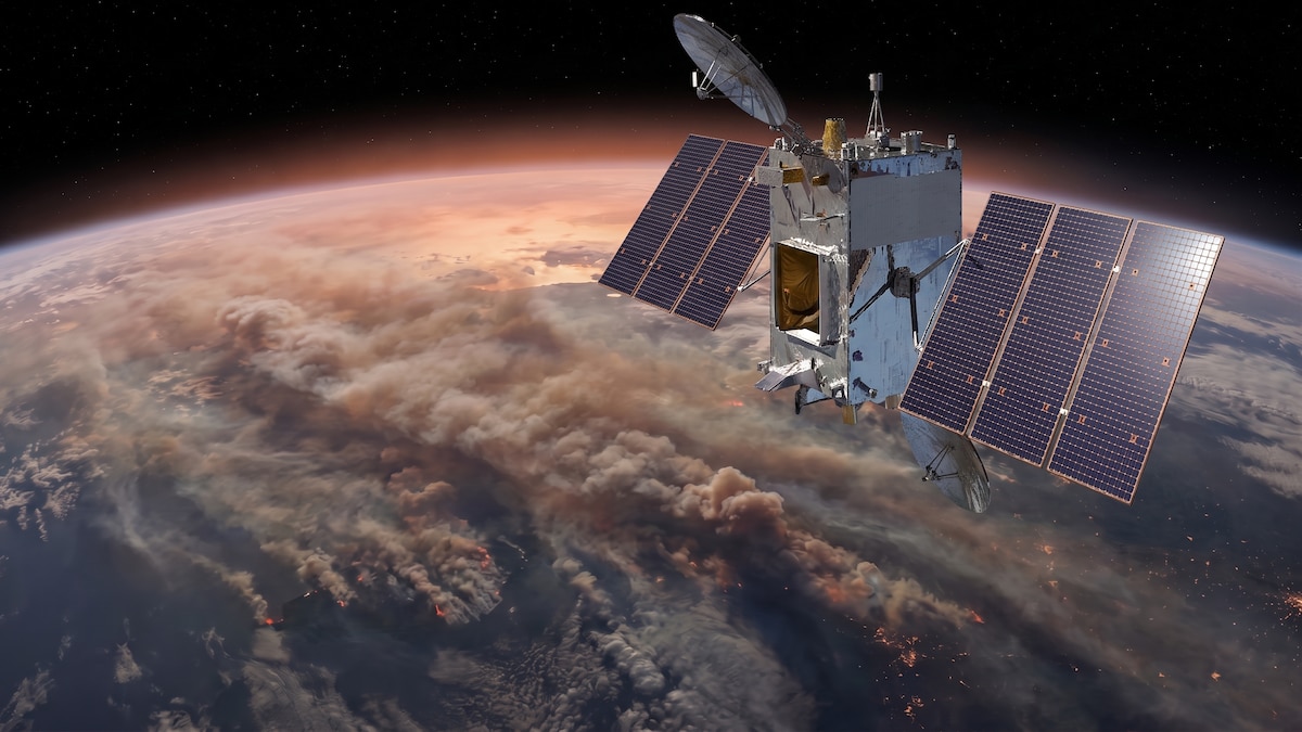 El satélite TEMPO monitorea en tiempo real la contaminación del aire y el humo de incendios forestales