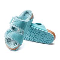 BIRKENSTOCK ARIZONA SHEARLING LIGHT BLUE N.41