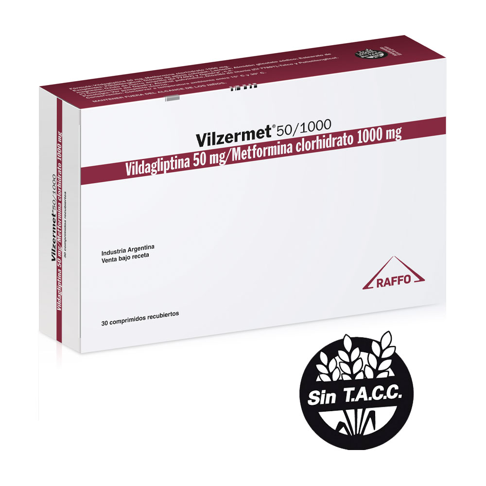 VILZERMET 50/1000 MG.X 30 COMP